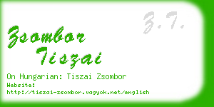 zsombor tiszai business card